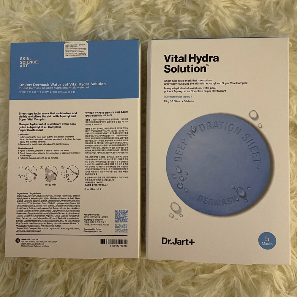 2 boxes of Dr. Jart mask (10 masks total)